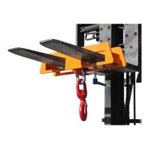 Hijsjuk voor Heftruck Bauer Oranje 2-Lepelopname 7500 kg