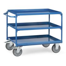 Tafelwagen 400 Kg 1000x700 mm H910 mm 3 Stalen Etages