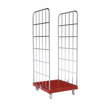 Rolcontainer 1650 Kunststof 2-zijdig rood