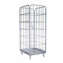 Rolcontainer 1650 metaal 4-zijdig met Deur