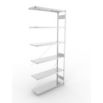 Legbordstelling META 230 kg Aanbouwsectie  300x130x40 cm - 4