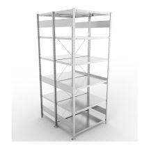 Legbordstelling Dubbel META 230 kg Basissectie 250x100x60 cm - 4