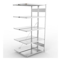 Legbordstelling Dubbel META 150 kg Basissectie 250x100x40 cm - 4