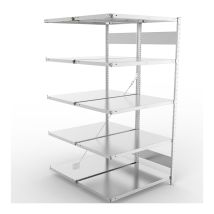 Legbordstelling Dubbel META 150 kg Aanbouwsectie 200x100x60 cm - 4