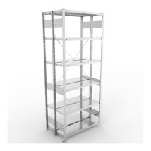 Legbordstelling Dubbel META 150 kg Basissectie 250x100x30 cm - 4