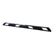 Varkensrug Rubber Wielstopper Zwart/Wit 1830x150x95 mm 
