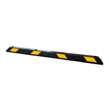 Varkensrug Rubber Wielstopper Zwart/Geel 1830x150x95 mm