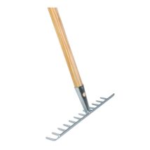 Tuinhark 12 tanden Essenhouten steel 160 cm