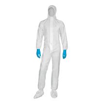 Wegwerpoverall Deltaplus DT115 Wit met Kap
