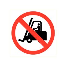 Verboden voor Transportmiddelen - vinyl sticker 200mm