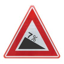 Verkeersbord RVV J07 Steile daling 70 cm