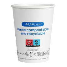 Drinkbeker Karton Eden Bio-Gecoat 200 ml Blauw/Wit - 1000 stuks