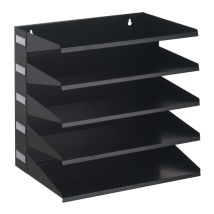 Sorteerrek 5 Vakken A4 Zwart