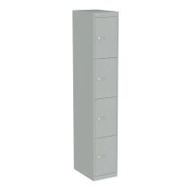 Lockerkast Bisley Zilver 305x457x1802 mm 4 deuren