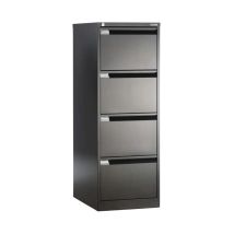 Archiefkast Bisley Home Zwart 470x622x1321 mm 4 lades
