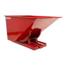 Kantelbak 1700 liter zonder wielen rood