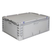 Euronorm Bak met Deksel 800x600x335 mm Grijs 
