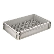 Glazenbak Euronorm 600x400x120 mm 40 vakken
