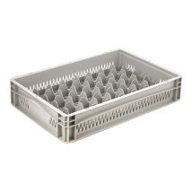 Glazenkrat Euronorm 600x400x120 mm 40 vakken