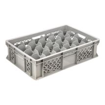 Glazenkrat Euronorm 600x400x150 mm 24 vakken