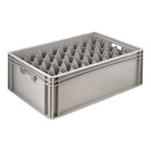 Glazenbak Euronorm 600x400x220 mm 40 vakken