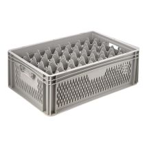 Glazenkrat Euronorm 600x400x220 mm 40 vakken