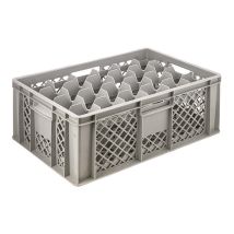 Glazenkrat Euronorm 600x400x240 mm 24 vakken