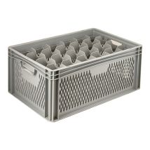 Glazenkrat Euronorm 600x400x270 mm 24 vakken