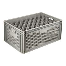 Glazenkrat Euronorm 600x400x270 mm 40 vakken