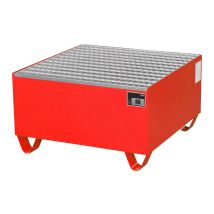 Stalen Vaten Lekbak Bauer Rood 800x800x455 mm 222 Liter