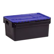 Distributiebak Zwart/Blauw 600x400x275 mm