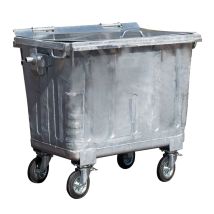 Afvalcontainer 4 wiel 660 liter staal 