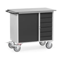 Werkplaatswagen Staal 400 kilo - 6 schuifladen + kast