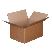 Vouwdoos FEFCO 0201 370x270x200 mm CB-golf bruin