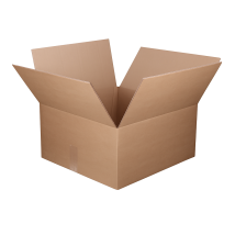 Vouwdoos FEFCO 0201 500x500x270 mm BC-golf bruin nieuw