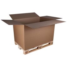 Palletdoos europallet 1180x780x780 mm BC-golf bruin