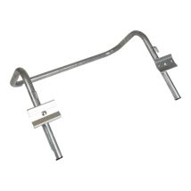 Knapzak Muurhouder 300/400 Liter Verzinkt Staal Grijs - muurbevestiging