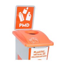 Informatiebord voor Afvalbak 60/87 liter PMD Oranje 