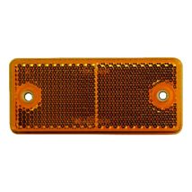 Reflector Plak/Schroef Hella Oranje Rechthoek 94x44 mm 