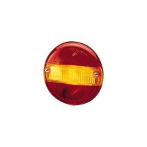 Achterlichtglas 3-kamer rond Hella