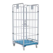 Nestbare Rolcontainer Ergo 1460 Kunststof 4-zijdig met draaibare voor- en achterwand