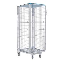 Nestbare Rolcontainer ADB 1600 Metaal 5-zijdig met Kunststof dak