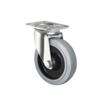 Zwenkwiel Ø125 mm PA/RU Grijs 200 kg