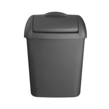 Afvalbak Kunststof Mat Zwart 8 liter