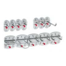 Hakenset Gereedschap Aluminium Kleurig 12-delig