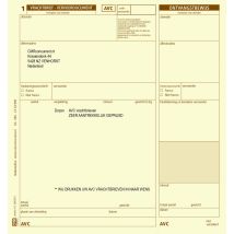 AVC handset 3-voud model C genummerd met INDRUK - 500st