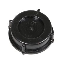 Schroefdop HDPE rond 51 mm zwart