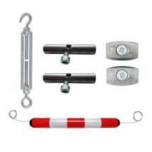 Geleidingscilinder Polyethyleen Rood/Wit 950xØ100 mm