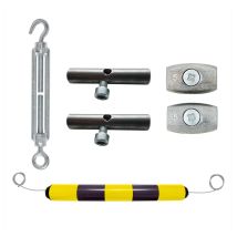 Geleidingscilinder Polyethyleen Geel/Zwart 950xØ100 mm