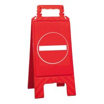 Waarschuwingsbord rood verboden